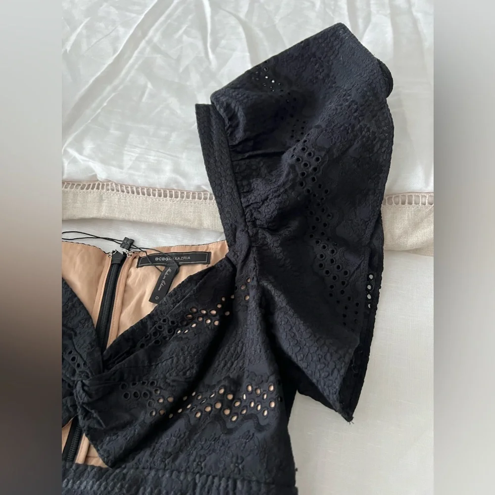 BCBGMAXAZRIA Eyelet Fit-and-Flare Midi Dress
✨ Like New – worn only once - Picture 12 of 13